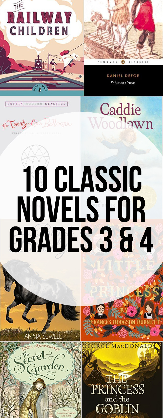 Classic books to read aloud with grade 3 and 4. They are truly classic novels the whole family will love.