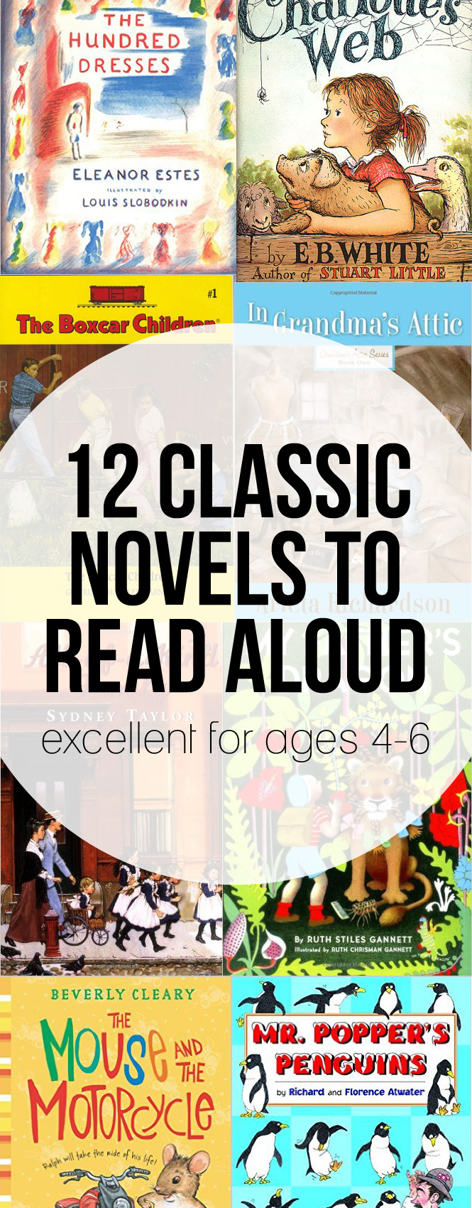 Classic novels to read aloud for Kindergarten (and those aged 4-6). Kindergarten Classic Novels