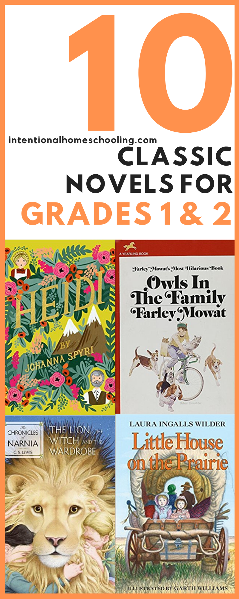 Classic books to read aloud with grade 1 and 2. They are truly classic novels the whole family will love.