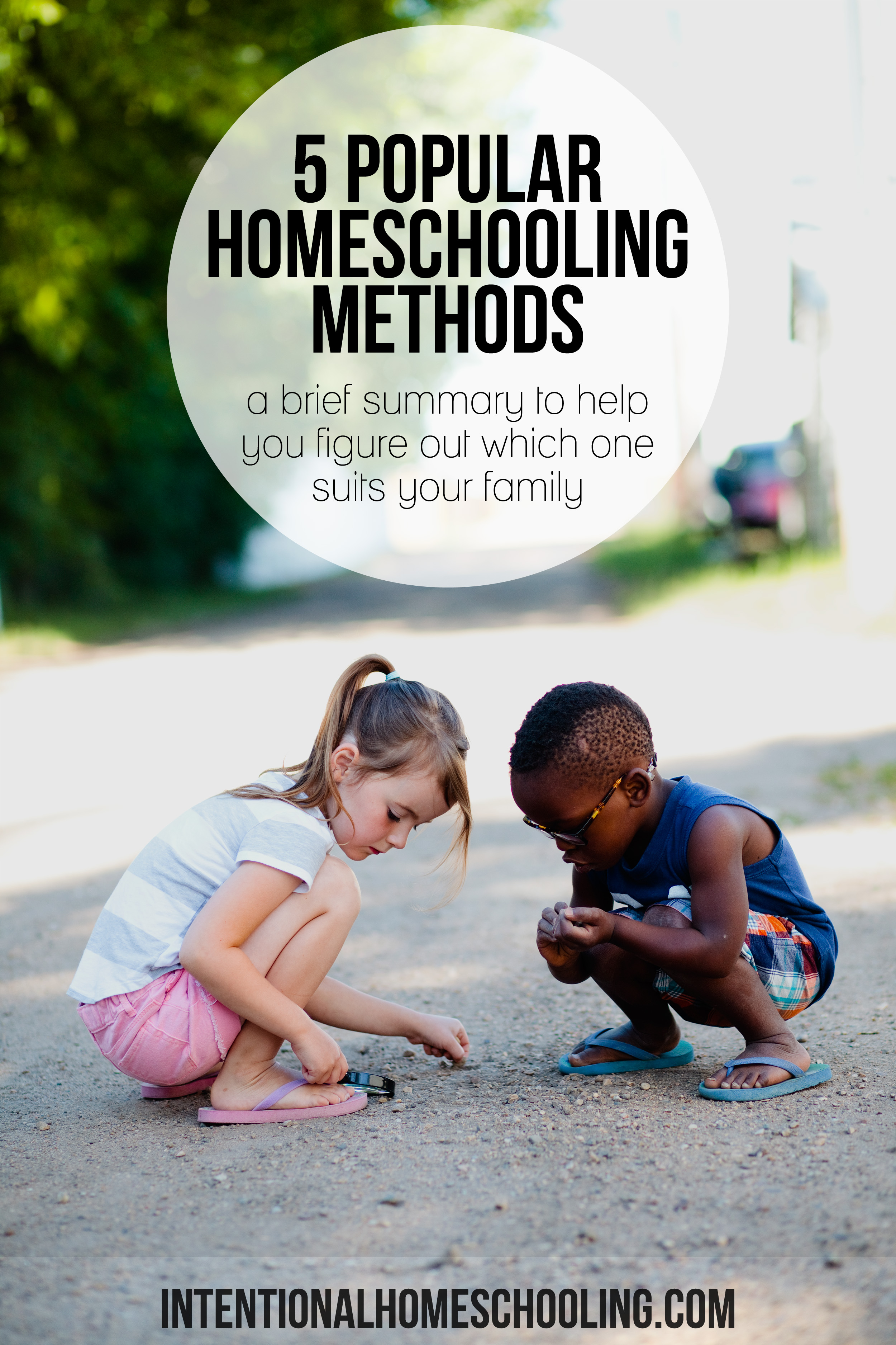 A quick summary of 5 of the most popular homeschooling methods to help you decide which one might be best for your family.