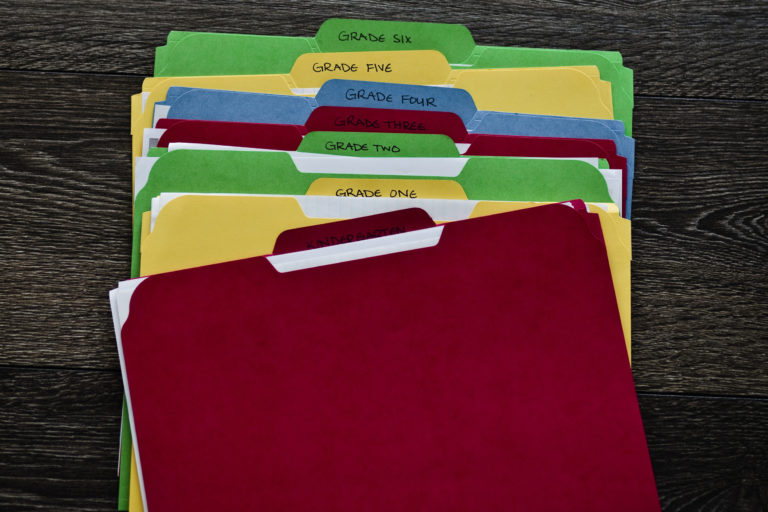 Basic File Folder Homeschool Organization System