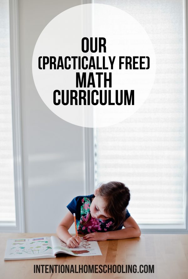 Our practically free grade 1 math curriculum intentional homeschooling
