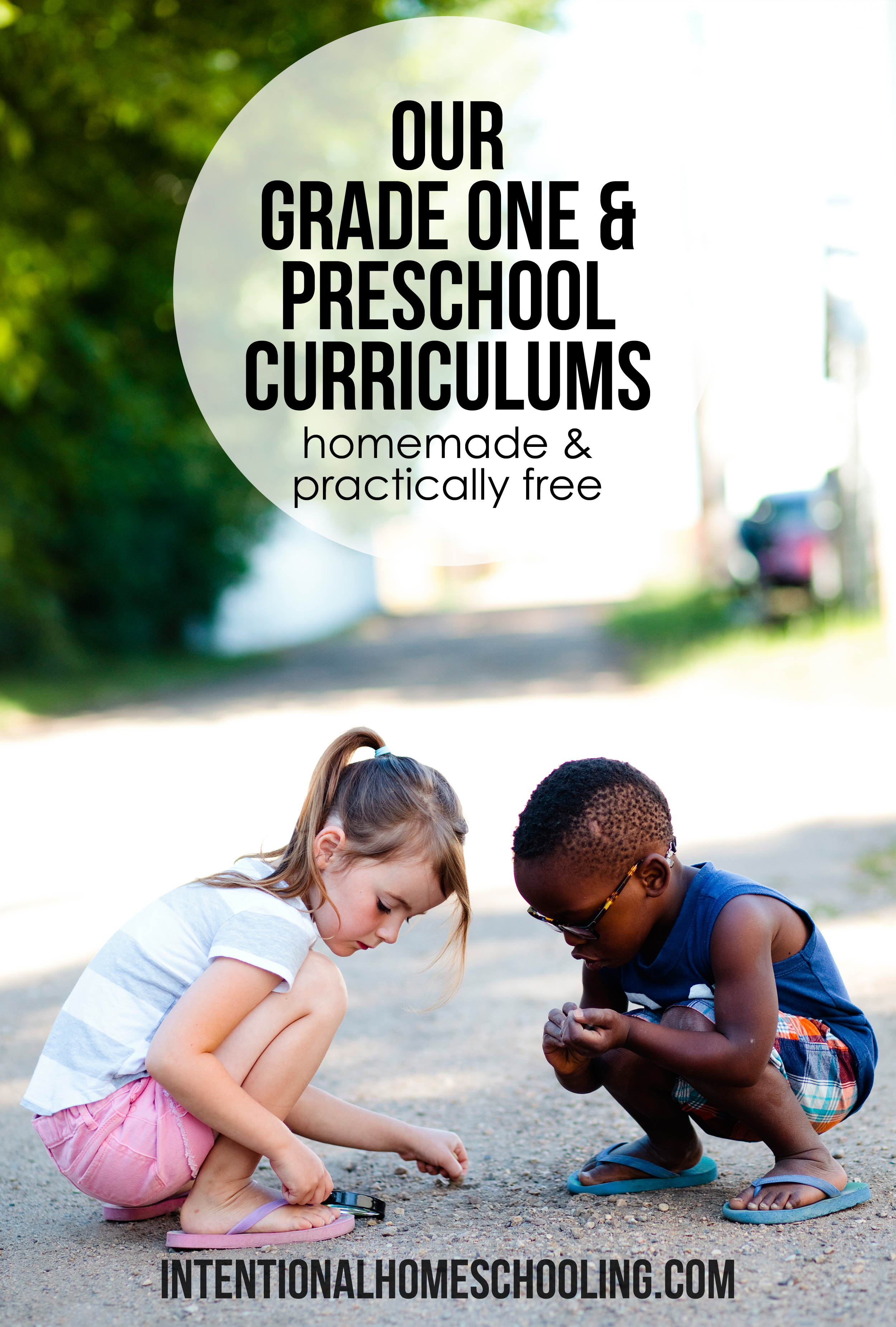 Our curriculum plans for homeschooling grade one and preschool.