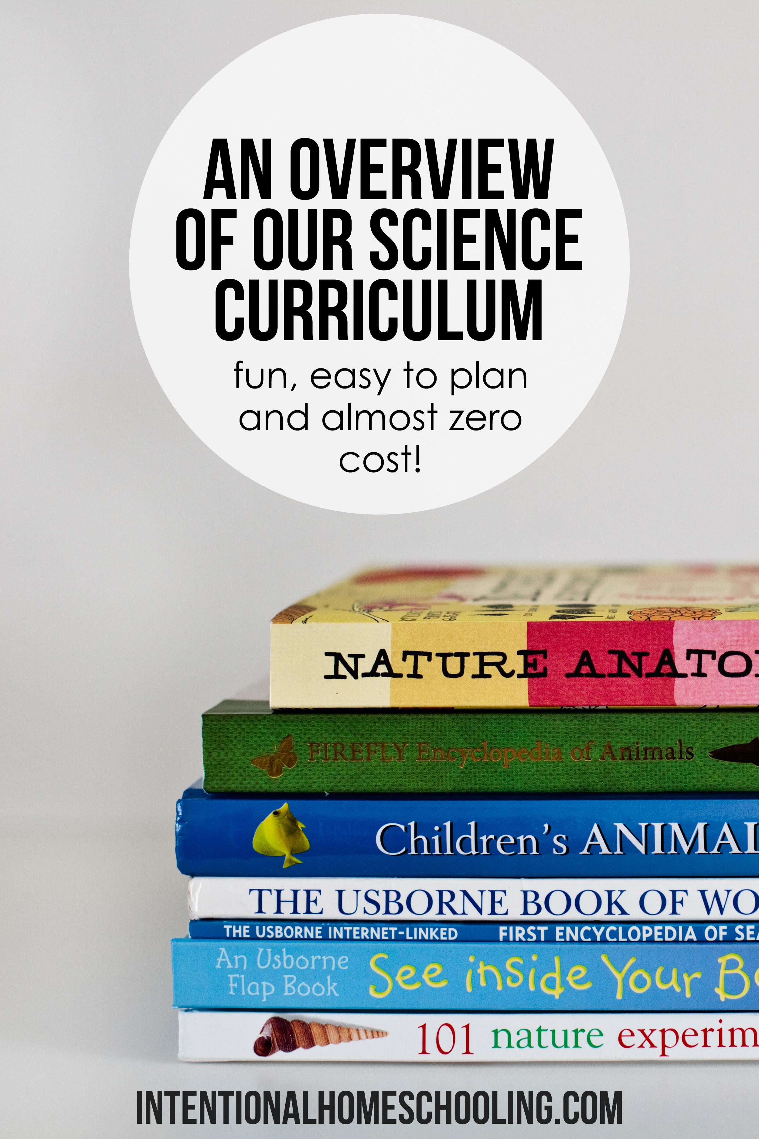 Our practically free homeschool grade one science curriculum and book list!