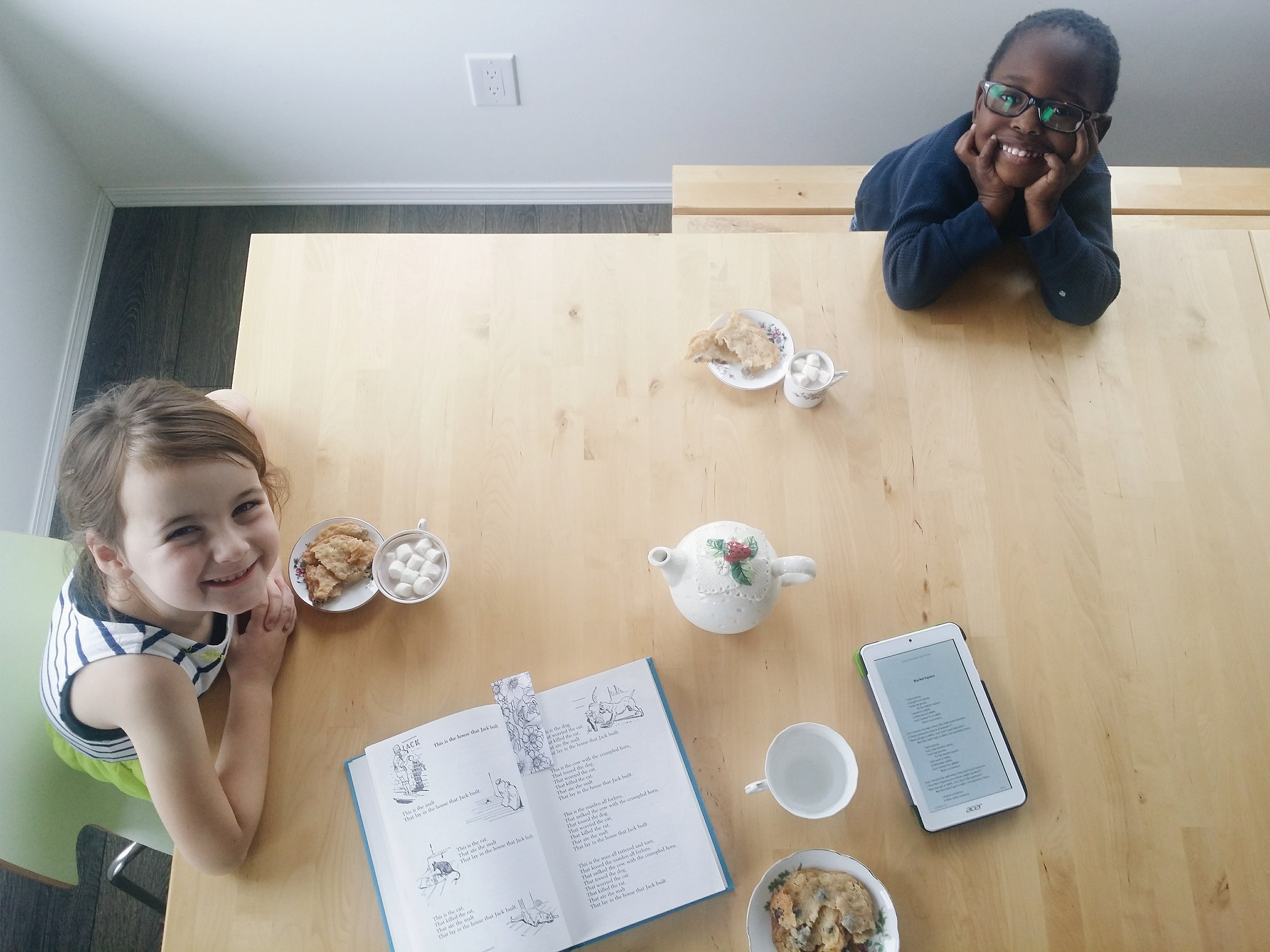Our Homeschool Month - October in Review - poetry tea time