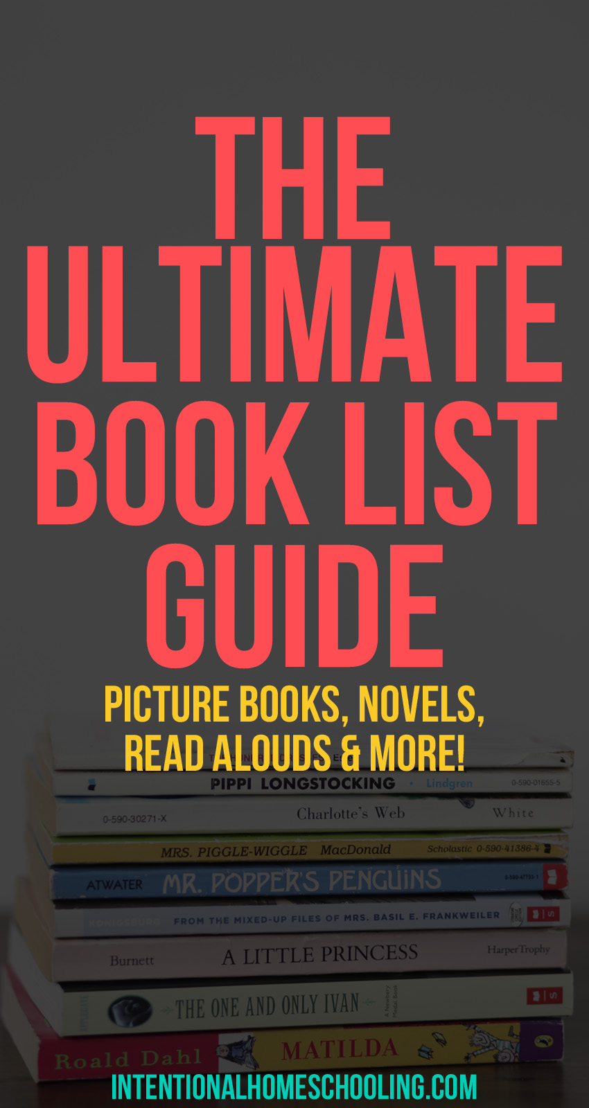 The Ultimate Book List Guide - Lists of Best Picture Books, Best Read Aloud Novels, Best Chapter Books, Best Classic Novels and More