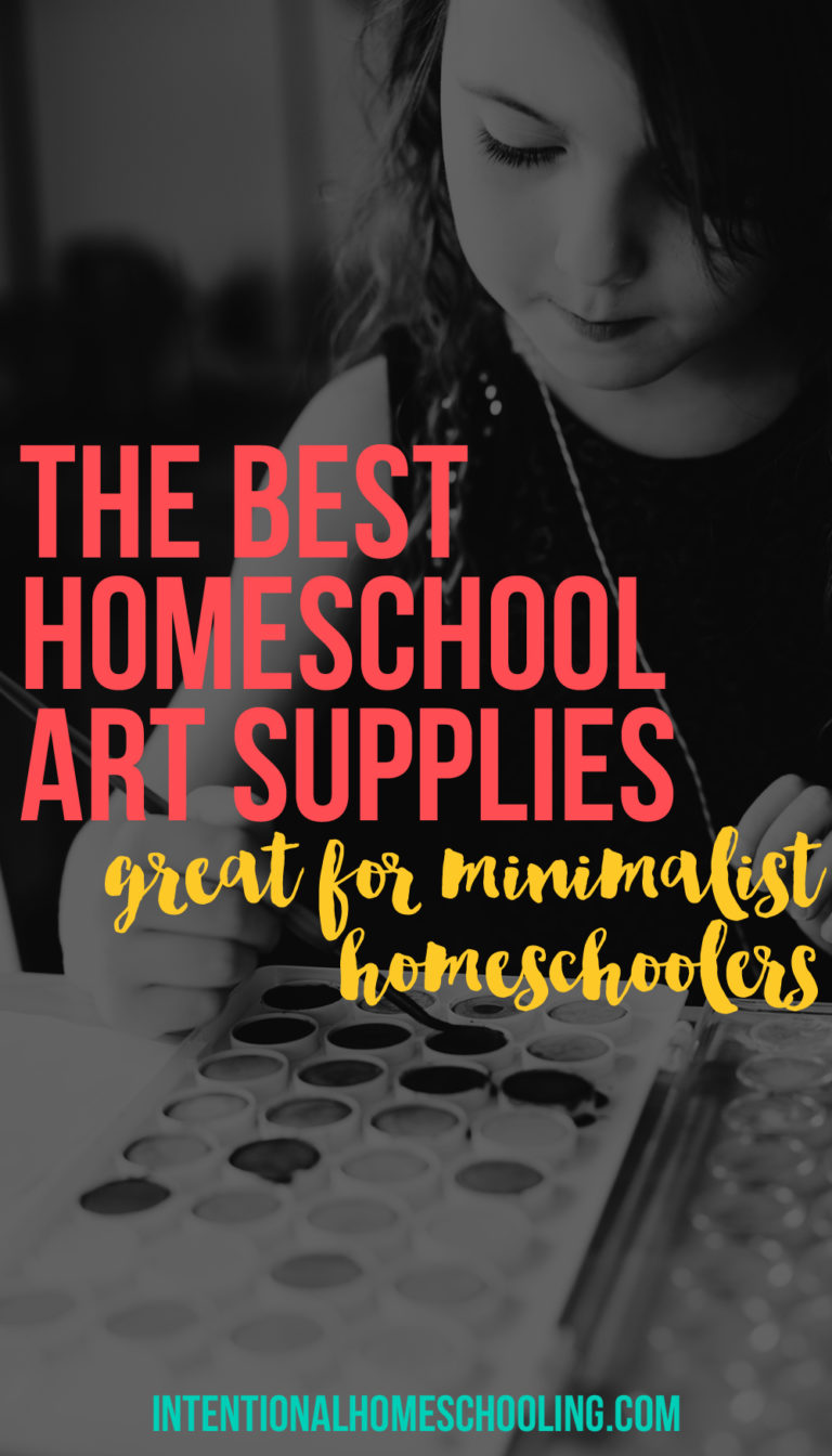 The Best Homeschool Art Supplies for a Minimalist Homeschool
