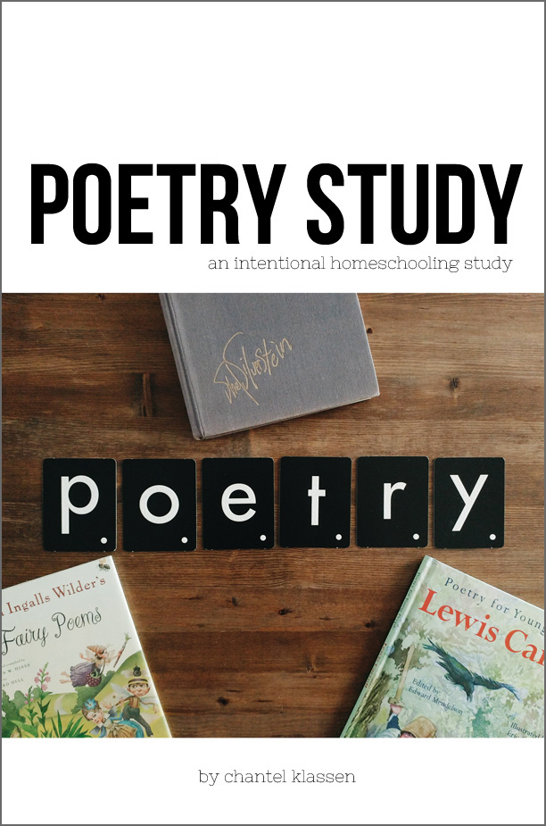 A great Poetry Study for incorporating poetry into your homeschool! Includes ten lessons that have everything you need for adding poetry into your homeschool!