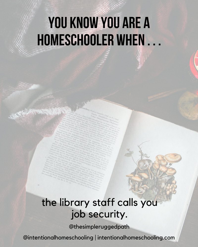 You Know You Are A Homeschooler When . . .