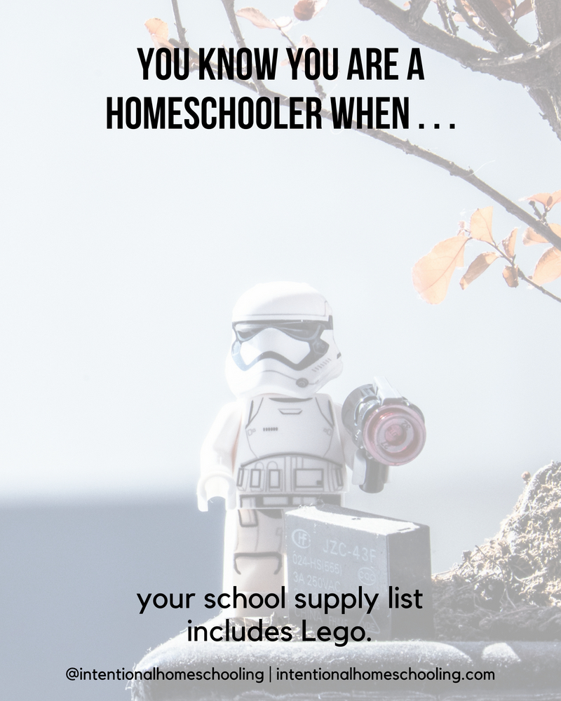 You Know You Are A Homeschooler When . . .