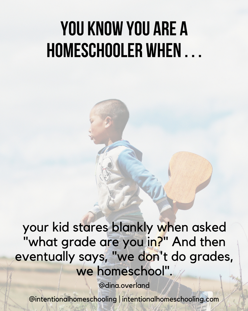 You Know You Are A Homeschooler When . . .