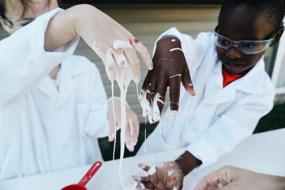 Here's an easy STEM experiment to try with kids: Making Oobleck, just like in the Dr. Seuss book!