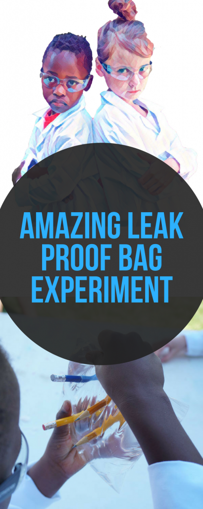 Here's a fun and simple experiment for kids! A leak proof bag with pencils stuck in it?!