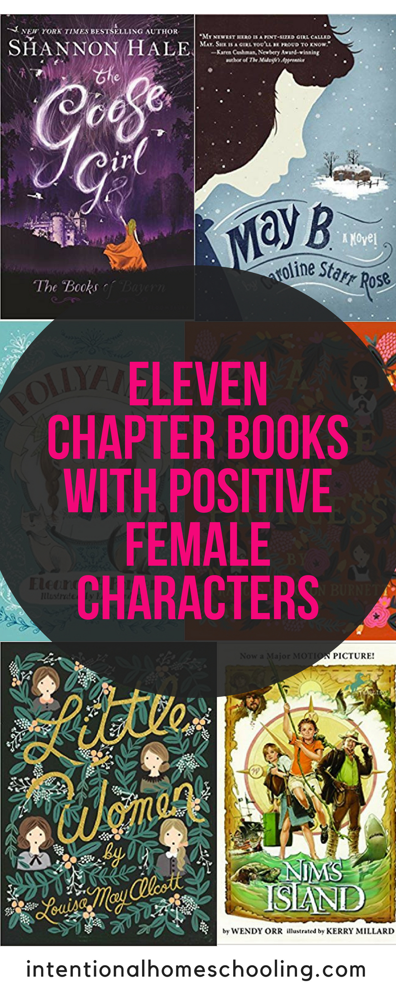 A great list of chapter books for young pre-teen and young teen girls with inspiring, strong and positive characters