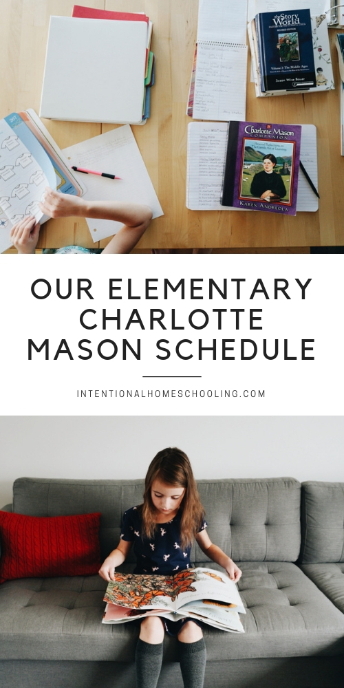 Charlotte Mason homeschool DIY curriculum for elementary - year 0 and year 3