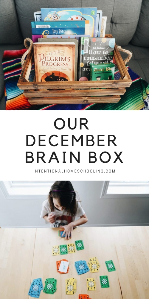 Our December Brain Box - a take on a morning basket