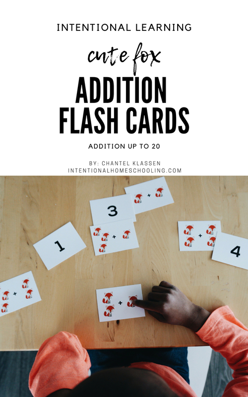 fox addition flash cards Addition Flash Cards for addition up to 20 - great flash cards for preschool, and cute too!