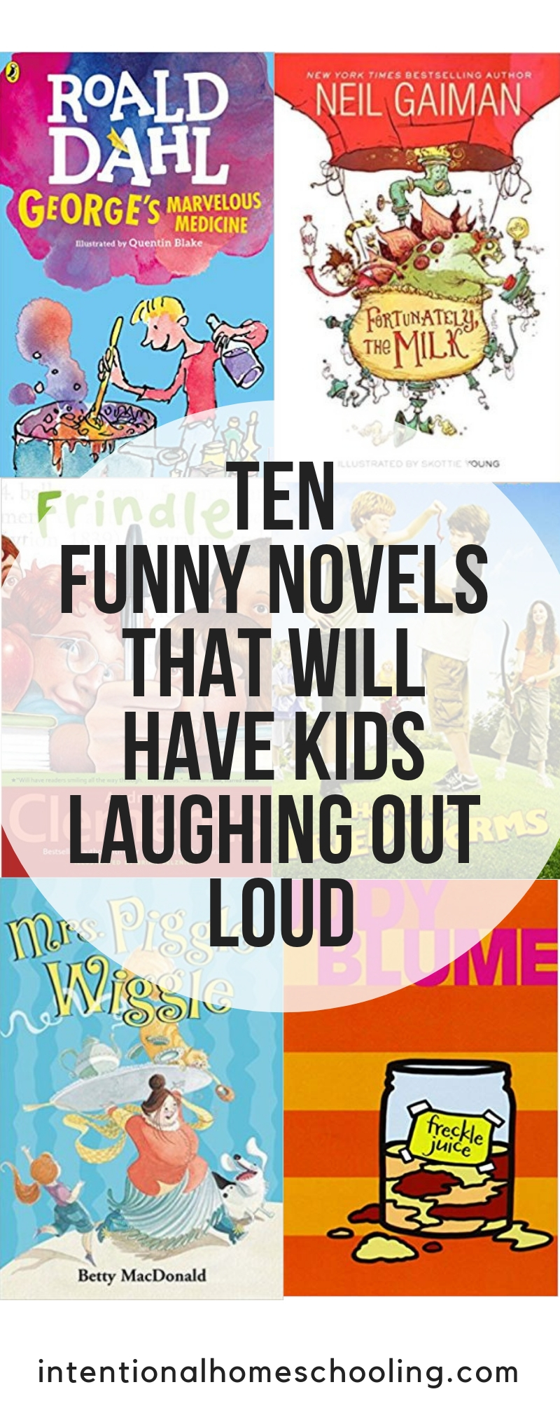 Ten funny chapter books that will have kids laughing out loud. Great novels kids will love, especially the boys.