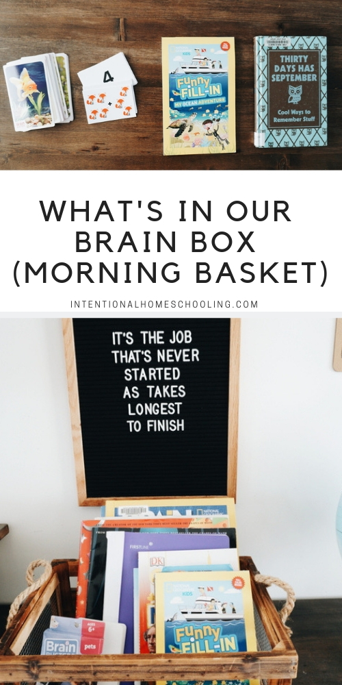 Our January Brain Box - our take on the homeschool morning basket for morning time