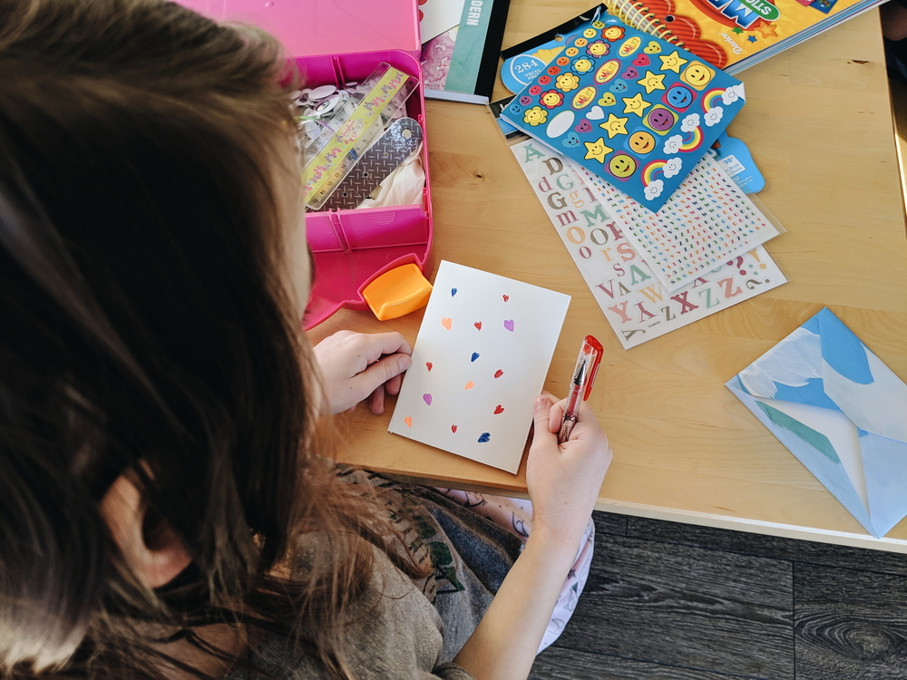 Making Cards - Somebody Loves You, Mr. Hatch book extension activity