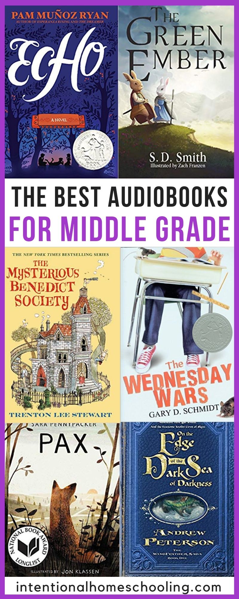 The Best Audiobooks for Middle Grades - best for grades 5, 6, 7 and 8!