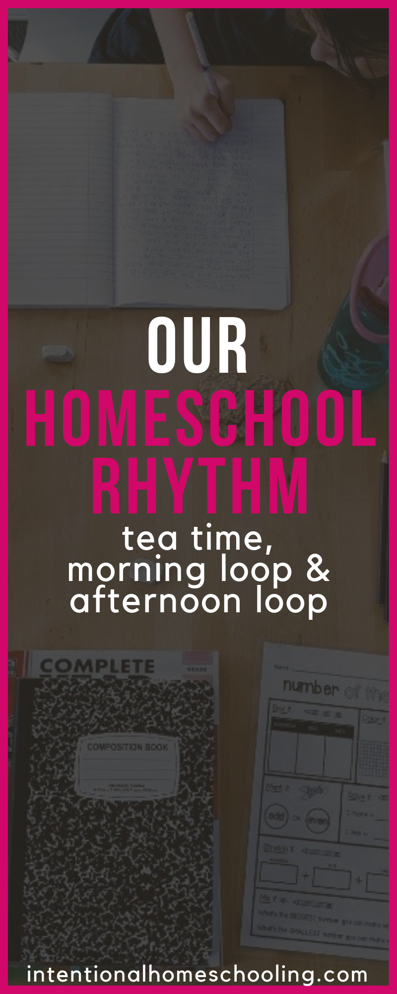 Our Three-Part Homeschool Rhythm - tea time, morning loop and afternoon loop