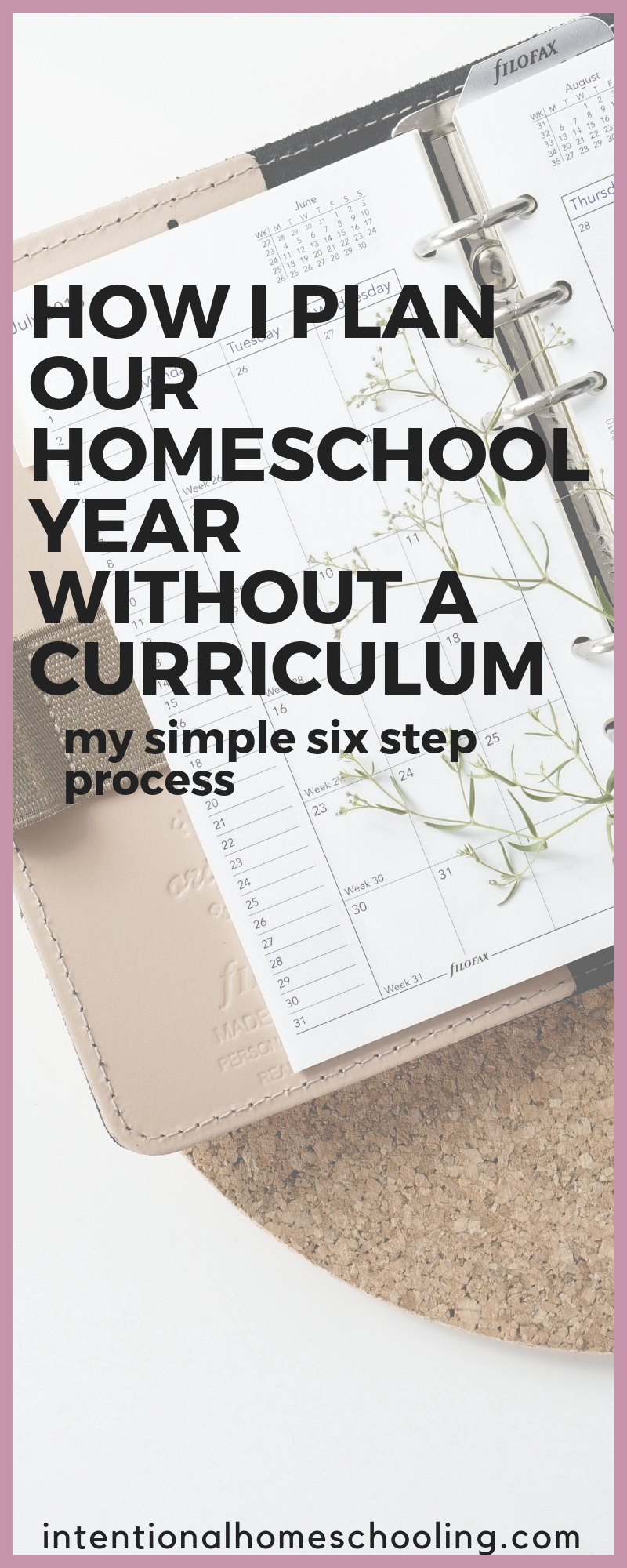 How I Plan Our Homeschool Year Without a Curriculum