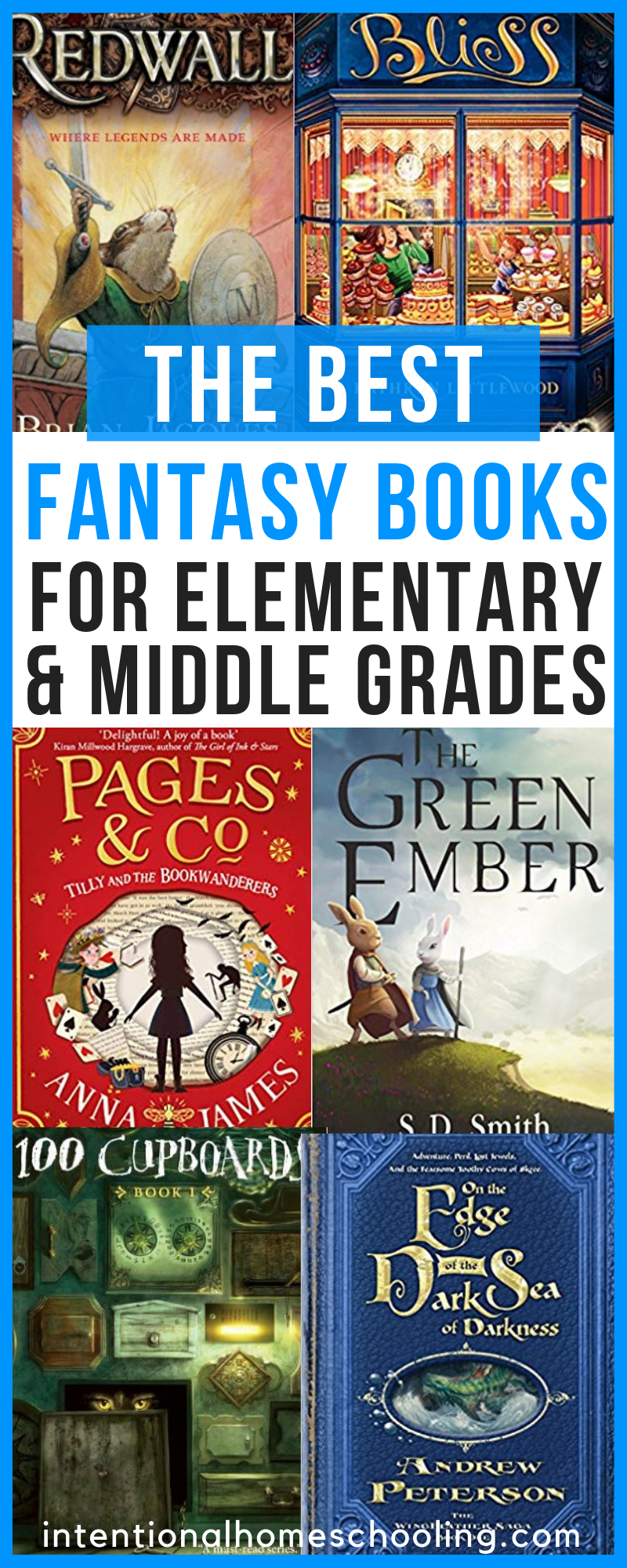 The Best Fantasy Book Recommendations for Elementary and Middle Grade - great examples of light vs dark