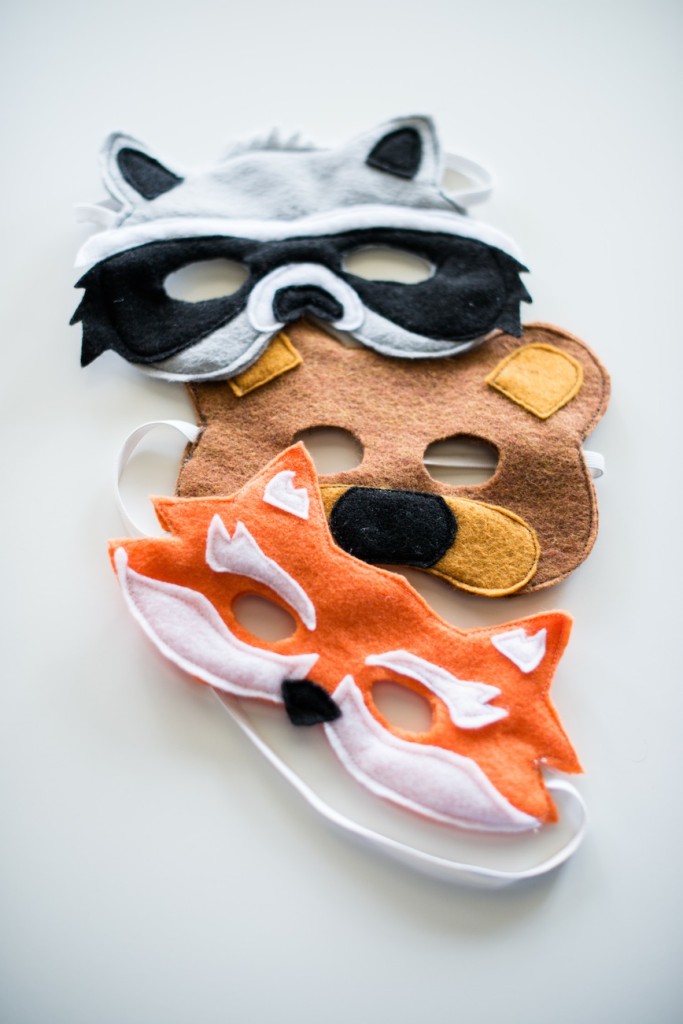 Free Pattern for Kids Animal Masks - perfect for Hallowwen