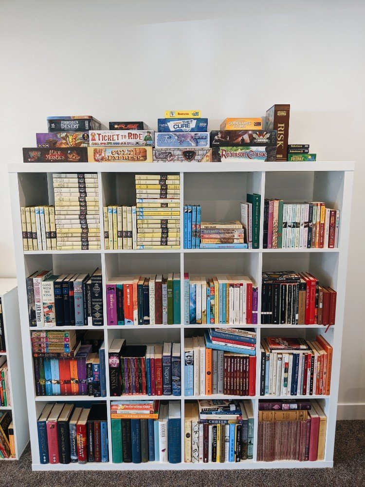 A Look At Our Bookshelves and Favorite Books