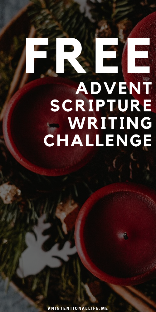 Advent Scripture Writing Challenge