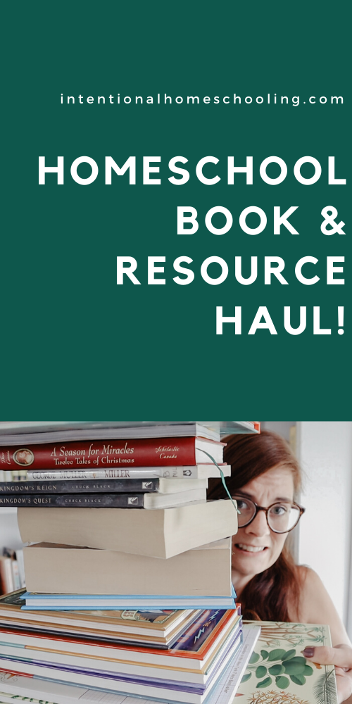 Homeschool Book & Resource Haul - lots of fiction and non-fiction books for our homeschool