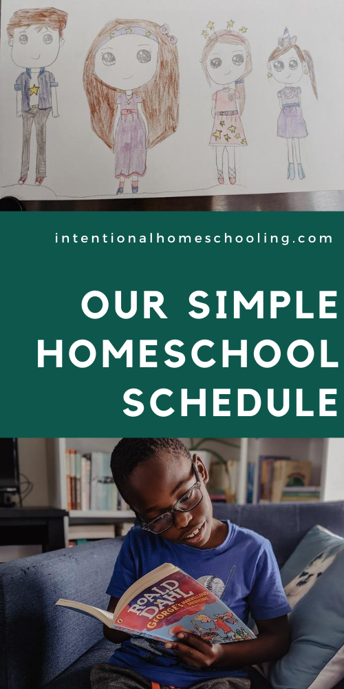 Simple Homeschool Schedule - our simple three part homeschool schedule and routine for the summer