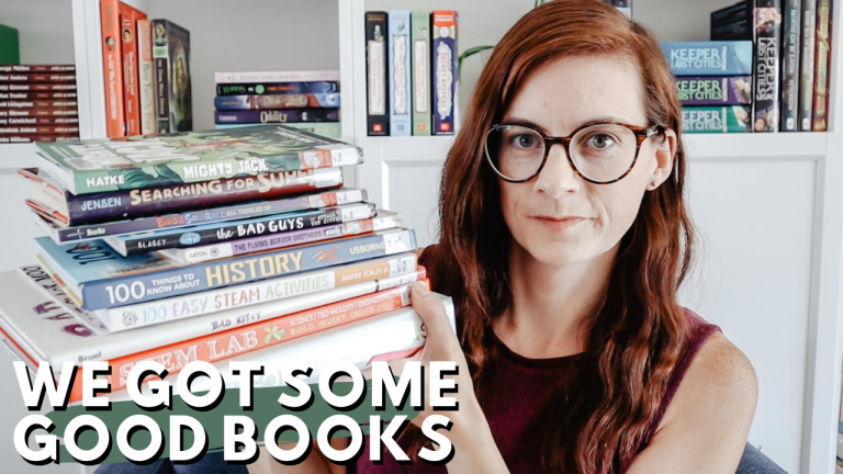 Homeschool Library Haul: a peek inside some great fiction and non-fiction books, plus graphic novels  Private