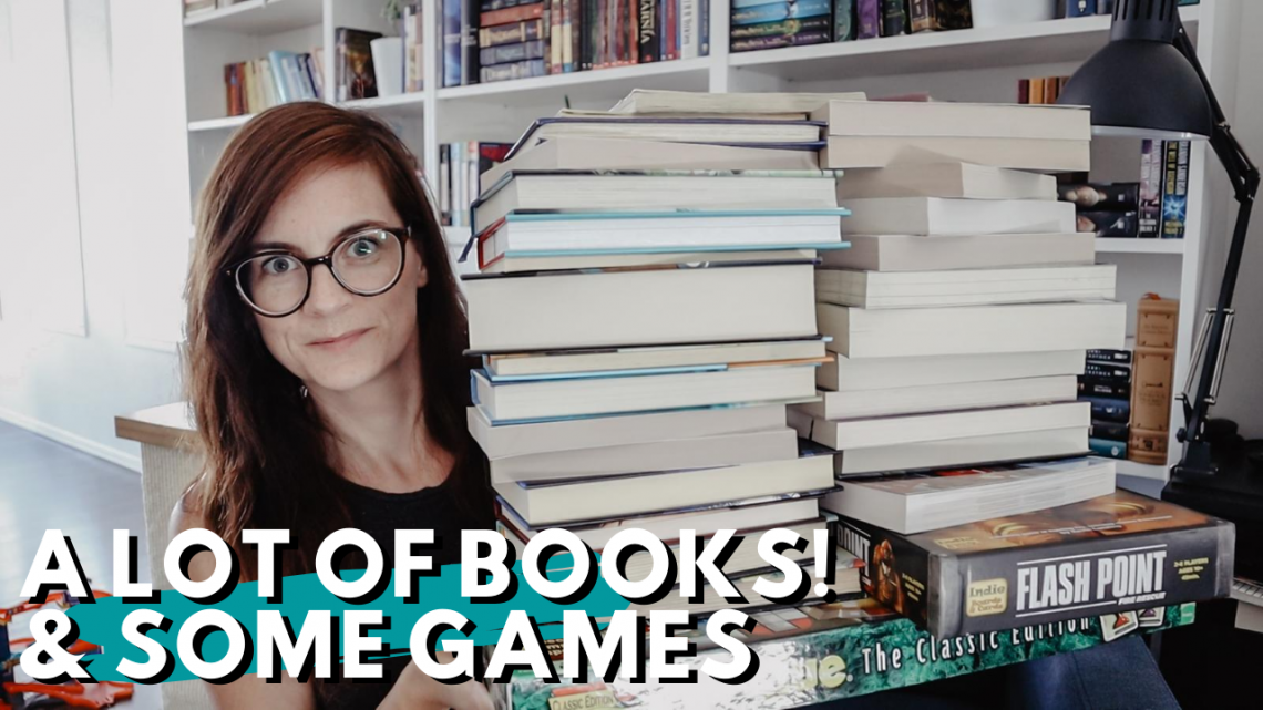 Homeschool Resource Haul - lots of middle grade books and some games too!