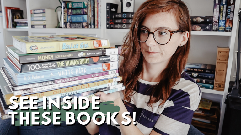 HOMESCHOOL LIBRARY HAUL: some recent favorites, see inside these great books for kids