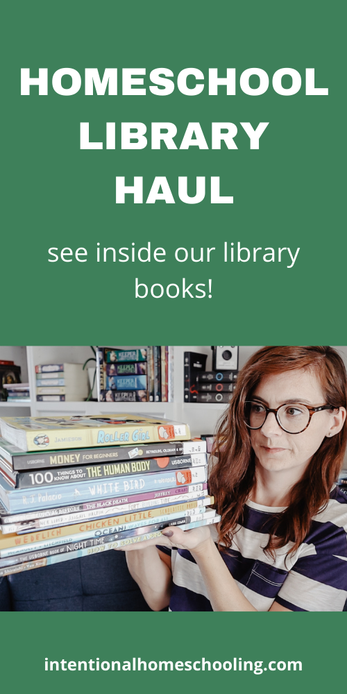 Homeschool Library Haul - see inside some great library books