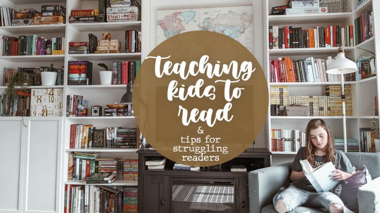 HOW TO TEACH KIDS TO READ & tips for struggling readers