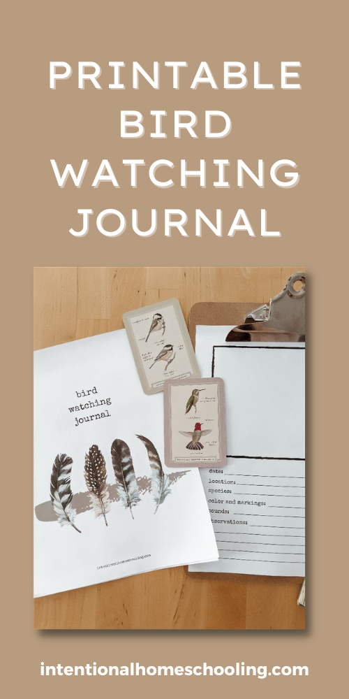 Bird Watching Journal - a printable nature study journal