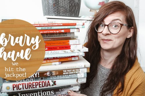 Our Monthly Homeschool Library Haul - lots of fun math and science books!