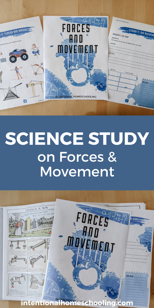 Forces and Movement Homeschool Science Subject Study - a great homeschool science unit study for elementary