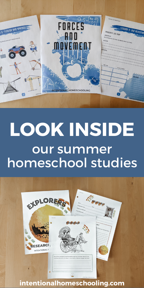 Our Summer Homeschool Plan and a Look Inside the Units We're Going to Be Using This Summer