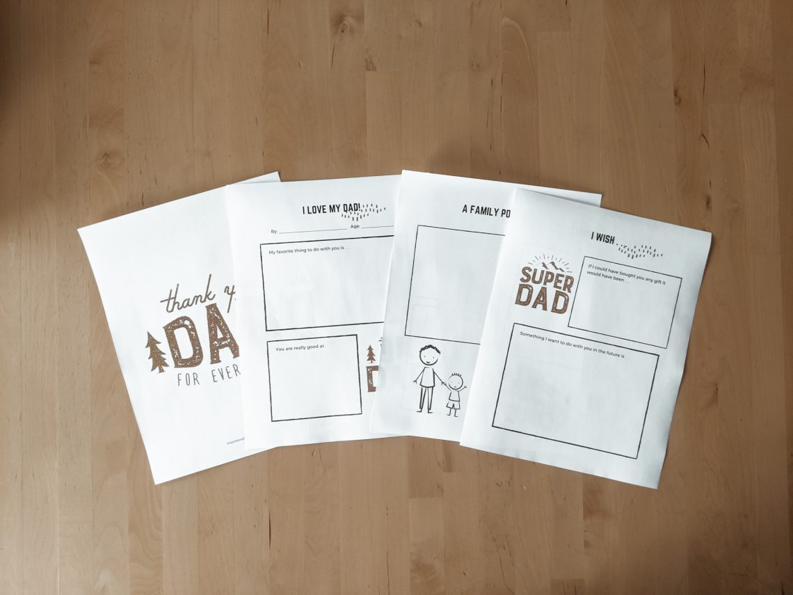 Free Father's Day Printable for Kids to fill out - great for older kids