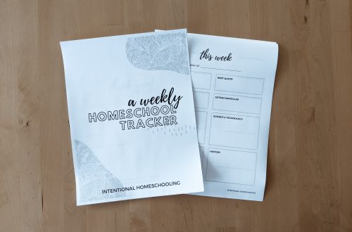 Homeschool Weekly Tracker Printable
