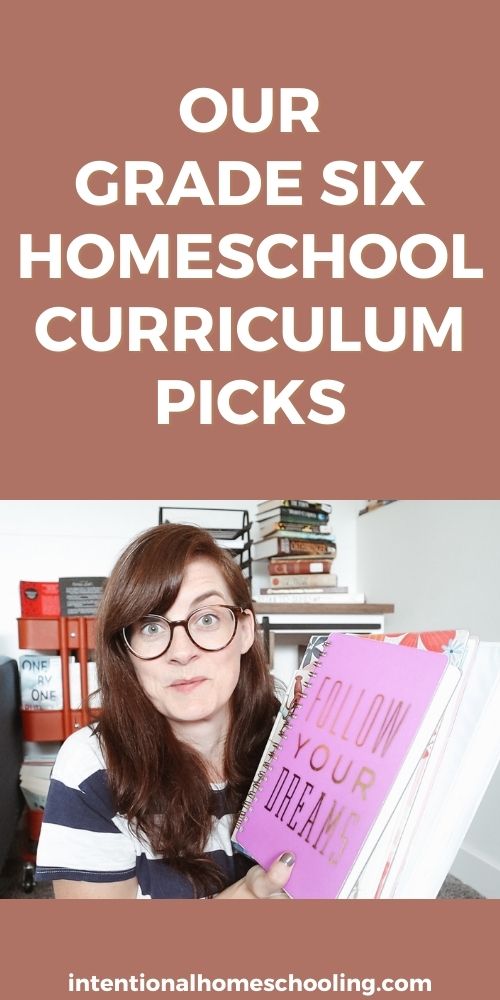 Our Grade Six Homeschool Curriculum Picks for 2021 - different resources we will be using