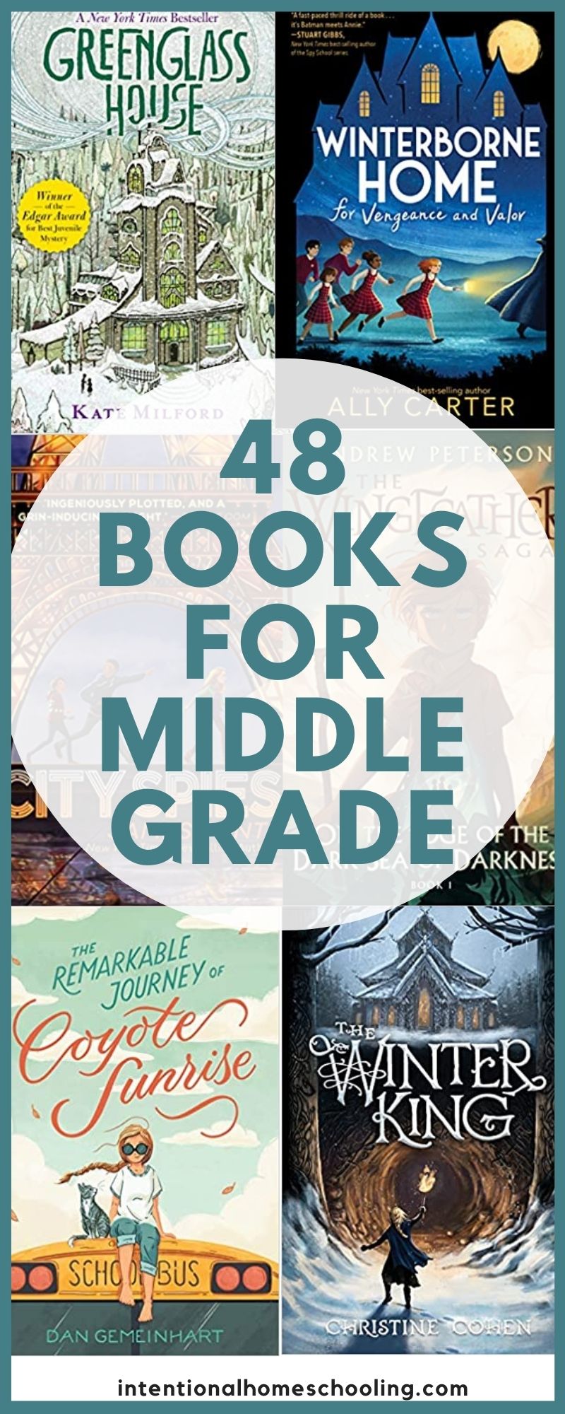 48 Books for Middle Grade - lots of middle grade fantasy, mystery and historical fiction