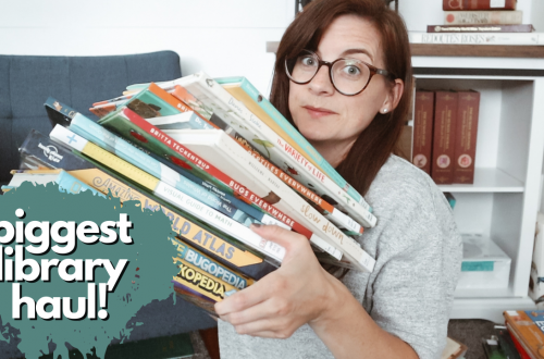 Huge Homeschool Library Haul - a look at the picture books and resources books we've checked out in our homeschool lately