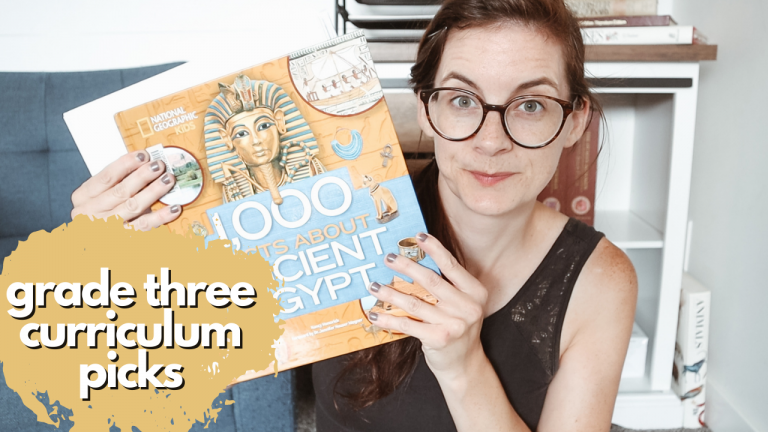 Grade Three Curriculum Picks - history, math, language arts and science curriculum choices for 2021