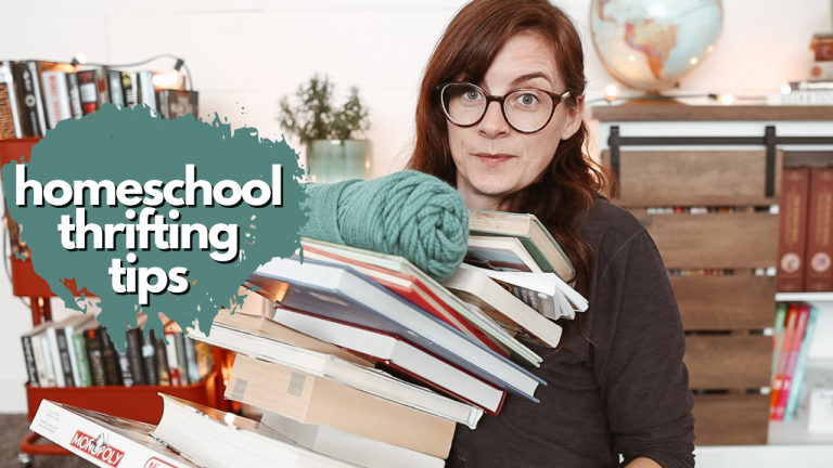 TIPS FOR THRIFTING HOMESCHOOL RESOURCES  & some of our favorite thrifted resources & a mini haul