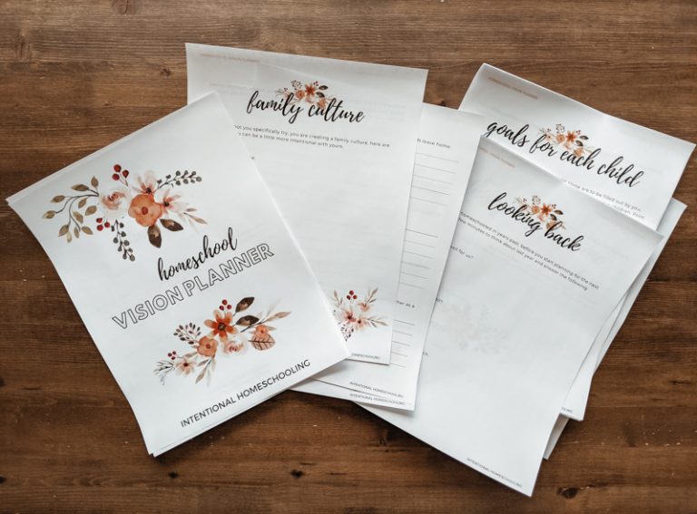 Homeschool Vision Planner